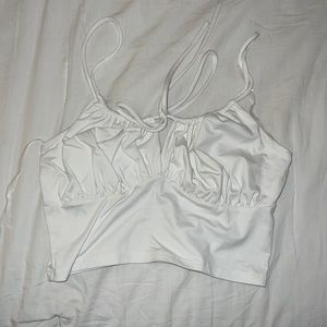 White crop top